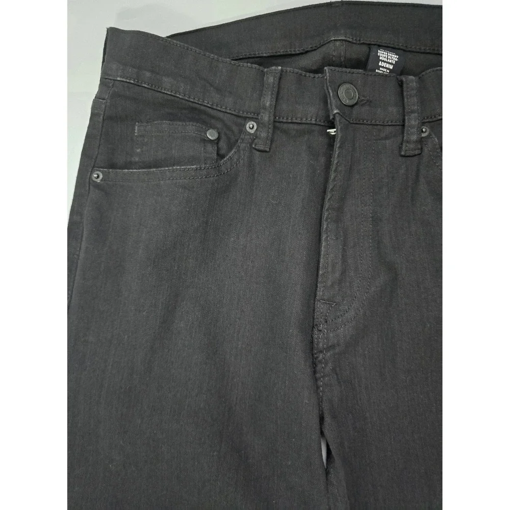 H&M &Denim Mens Super Skinny Jeans Black Size 32 Stretch Low Rise